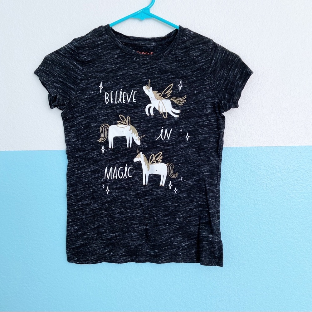 Believe in Magic Glitter Unicorn Tee